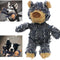 Dog Companion for Heavy Chewers- Indestructible Robust Bear Dog Toy, Resistant Squeaky Dog Toys for Heavy Chewers, Unbreakable Stuffed Plush Dog Toys for Aggressive Chewers (A-Navy)
